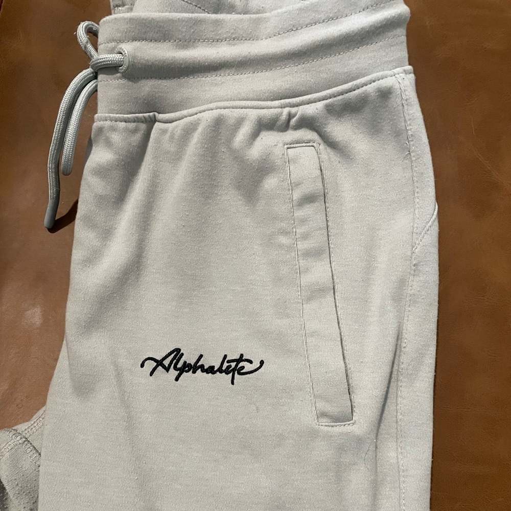 Alphalete light gray joggers